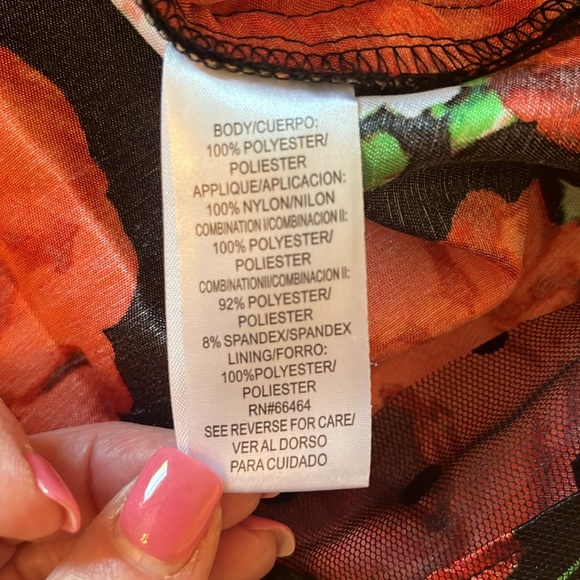 NWT Studio One Floral Net Fit & Flare Dress - Picture 10 of 10